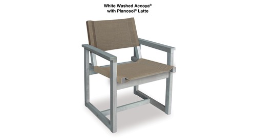 E2 Outdoor Chair - Accoya White